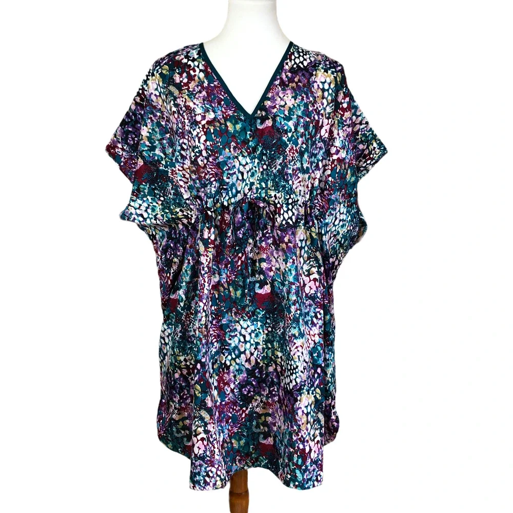 Winlar Vintage Womens OS Kaftan Swim Coverup